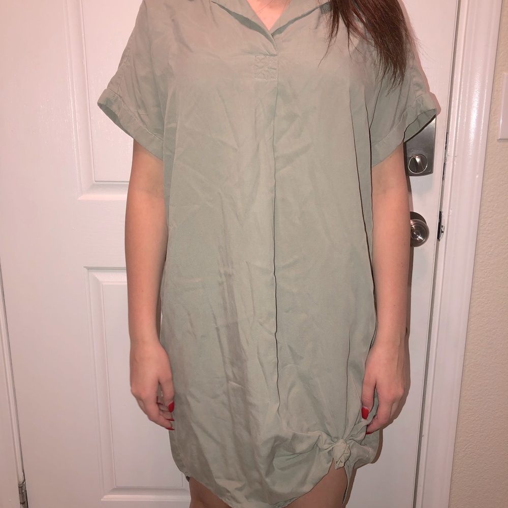 Olive green dress